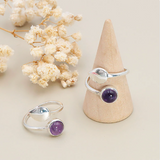 Anillo Vela de Claridad Aguamarina y Plata 925 – Calma y Expresión