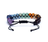 Pulsera de 7 Chakras con Perlas de Cristal