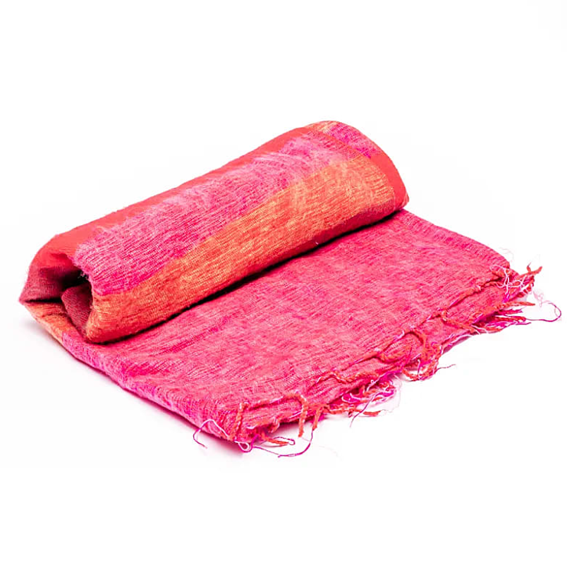 Cubierta de Meditación Rojo Rosa Naranja