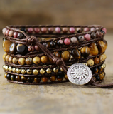 Pulsera con Diseño de Ojo de Tigre