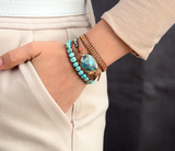 Pulsera Wrap - Turquesa