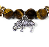 Pulsera de 7 Chakras hecha en Ojo de Tigre - Mundo Tibet