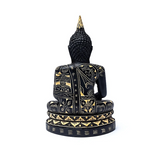 Estatuilla de Buda Negro en Meditación