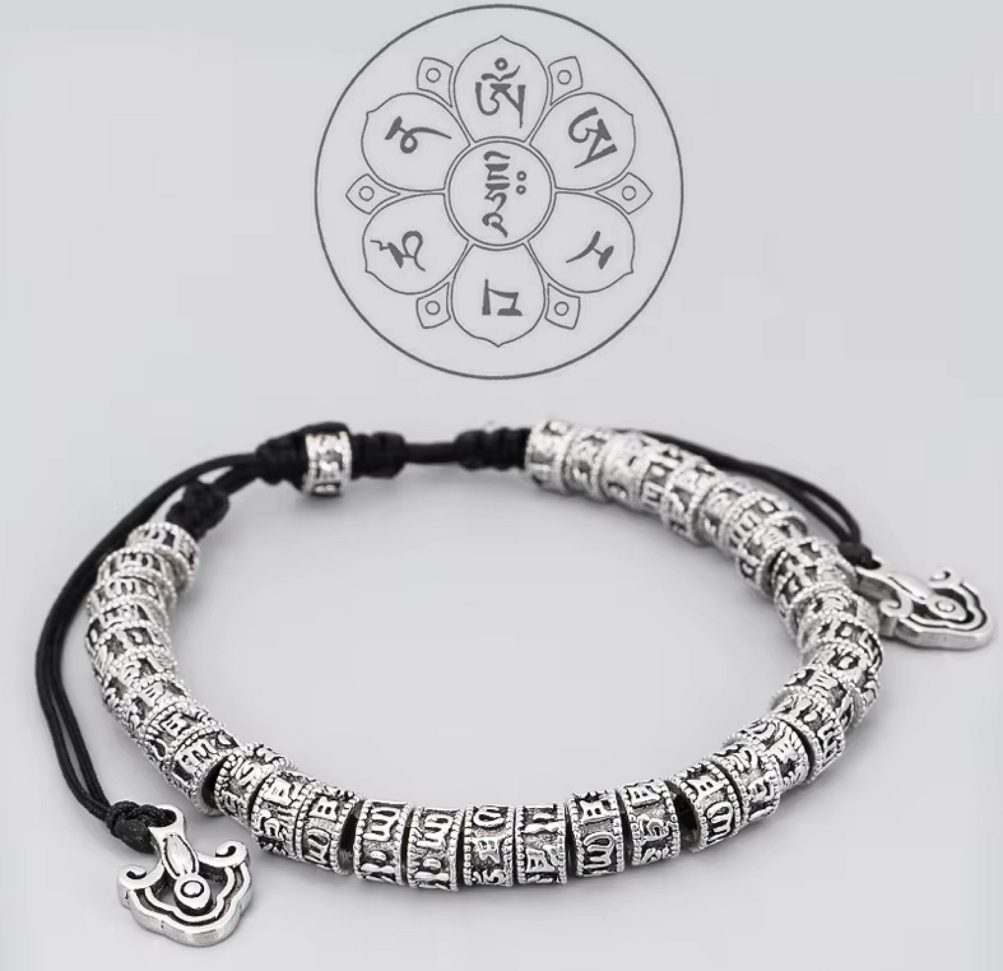 Pulsera Budista Mantra 6 Palabras