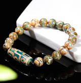 Pulsera Dzi de 9 Ojos Prosperidad