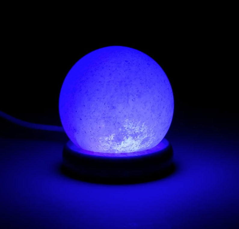 Mini Lámpara de Sal Esfera - 450 gr - LED
