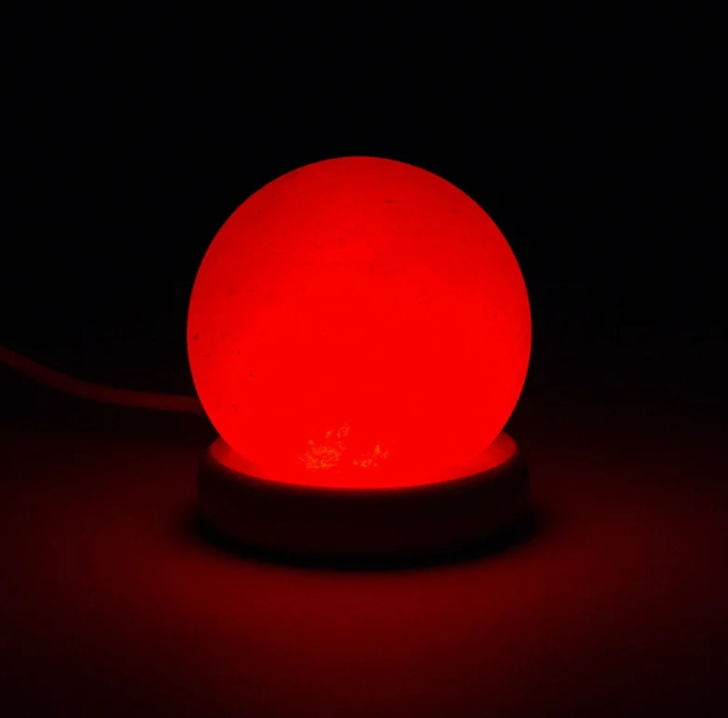 Mini Lámpara de Sal Esfera - 450 gr - LED