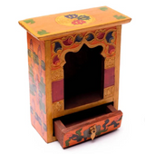 Altar Budista Pintado a Mano con Cajón