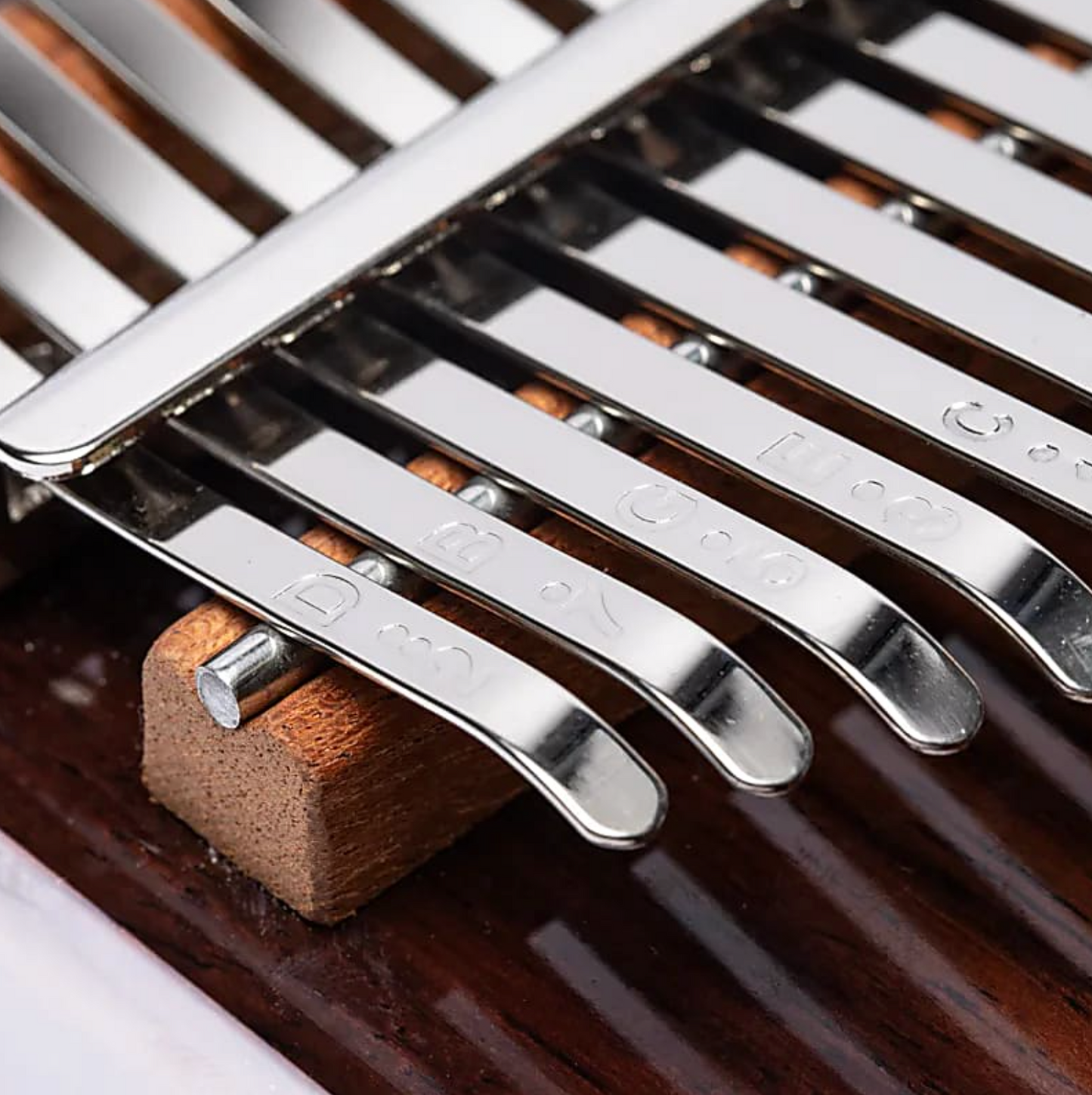 Kalimba de 21 Tallas de Palo de Rosa en Do Mayor