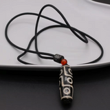 Colgante de Agate Dzi con 9 Ojos