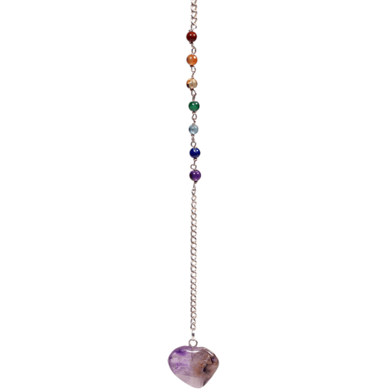 Reloj de Cuarzo de Ambar con Collar de 7 Chakras