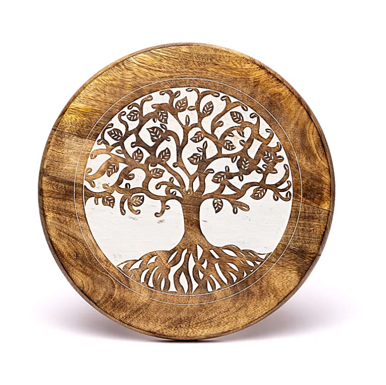 Mesa Árbol de la Vida de Madera de Almendro