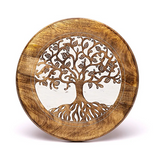 Mesa Árbol de la Vida de Madera de Almendro