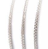 Chaîne Lumina – Maille Palmier en Argent 925 Rhodié