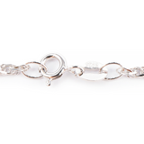 Chaîne Lumina – Maille Palmier en Argent 925 Rhodié