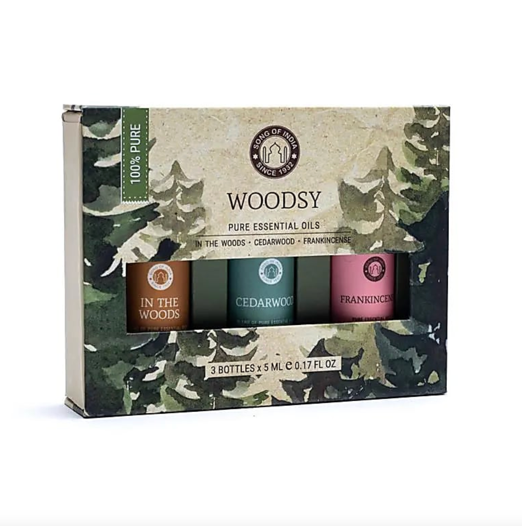 Set de aceites esenciales Song of India – Colección Woodsy - Mundo Tibet