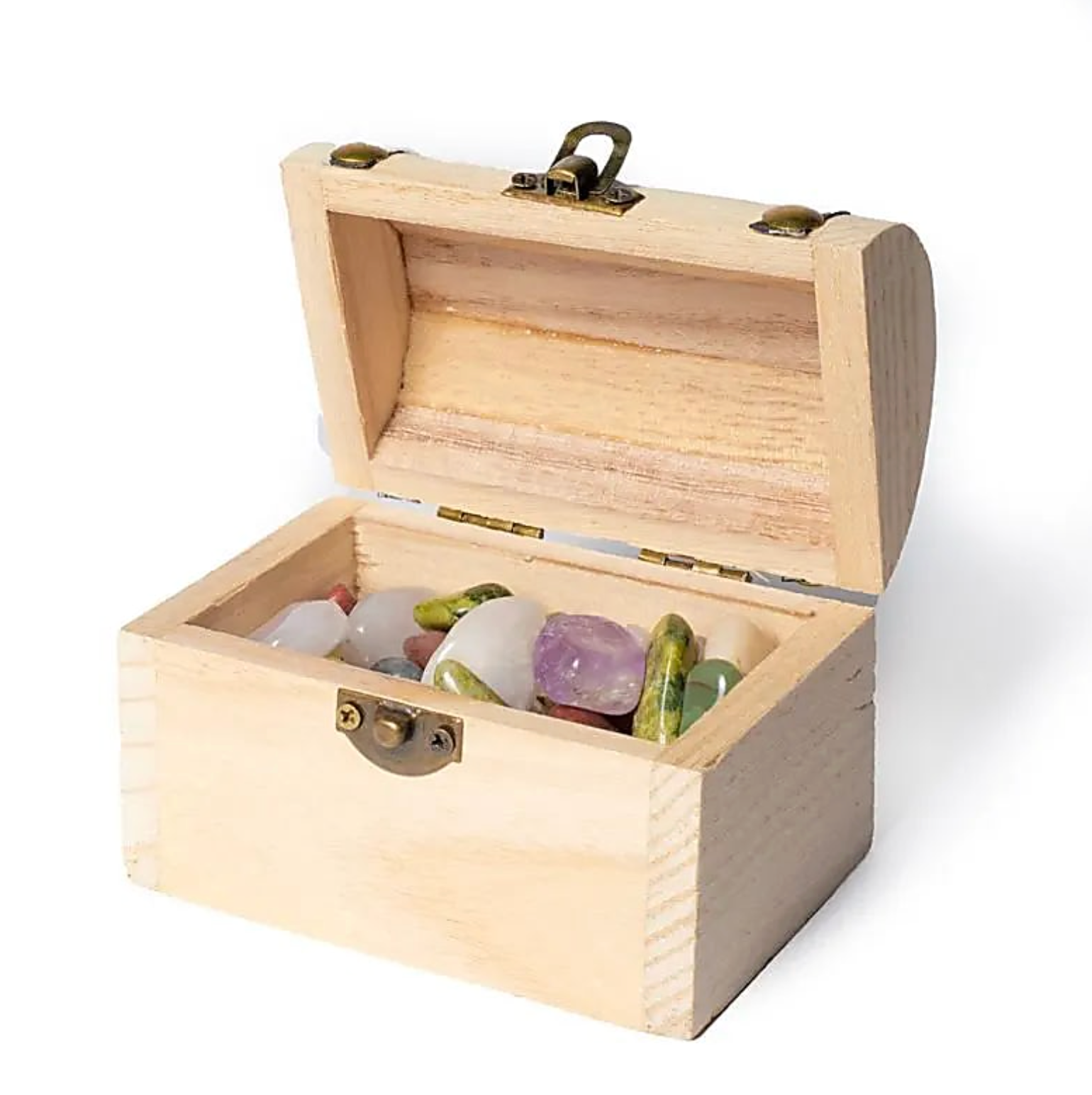 Caja de Tesoros Mineral – 200 g de Piedras Naturales de Curación y Armonía - Mundo Tibet