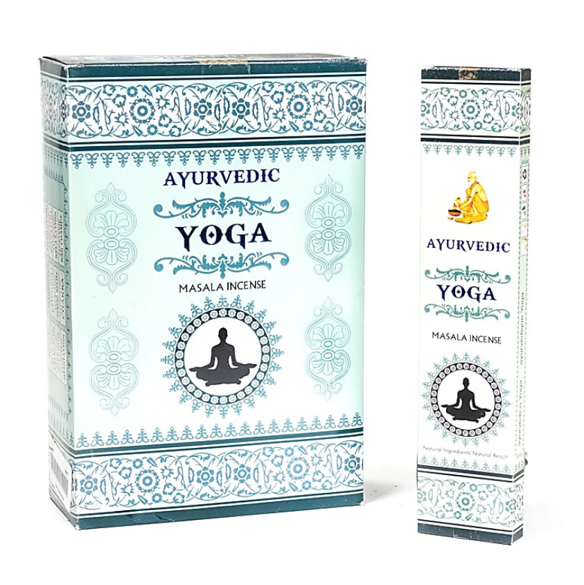 Mezcla de incienso ayurvédico premium – Yoga (6 cajas) - Mundo Tibet