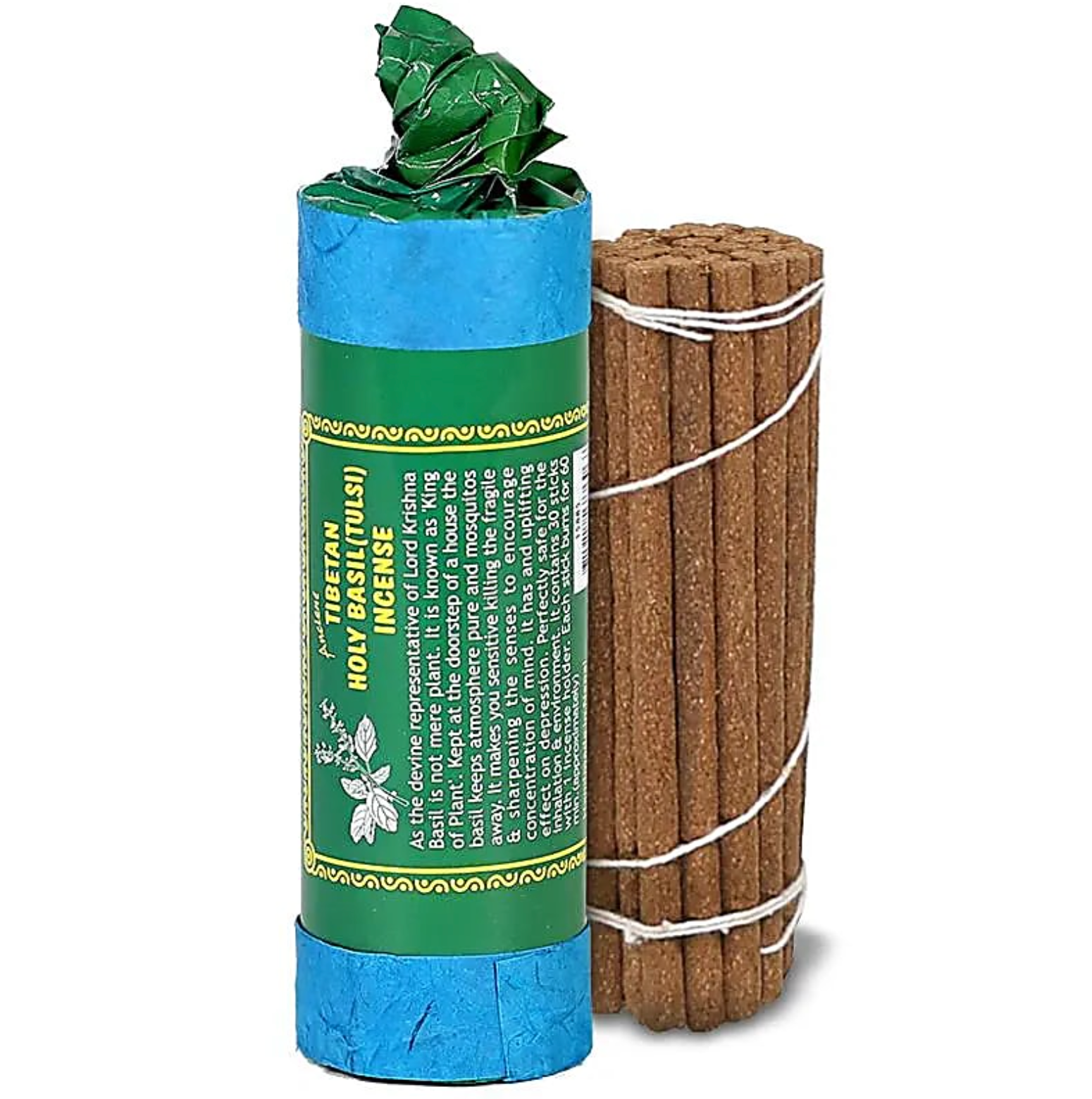 Incenso tibetano de albahaca sagrada Tulsi - Mundo Tibet