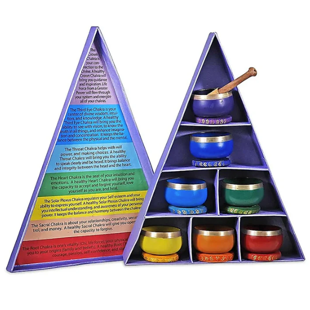 Ensemble Harmonie de Bols Chantants 7 Chakras - univers tibet