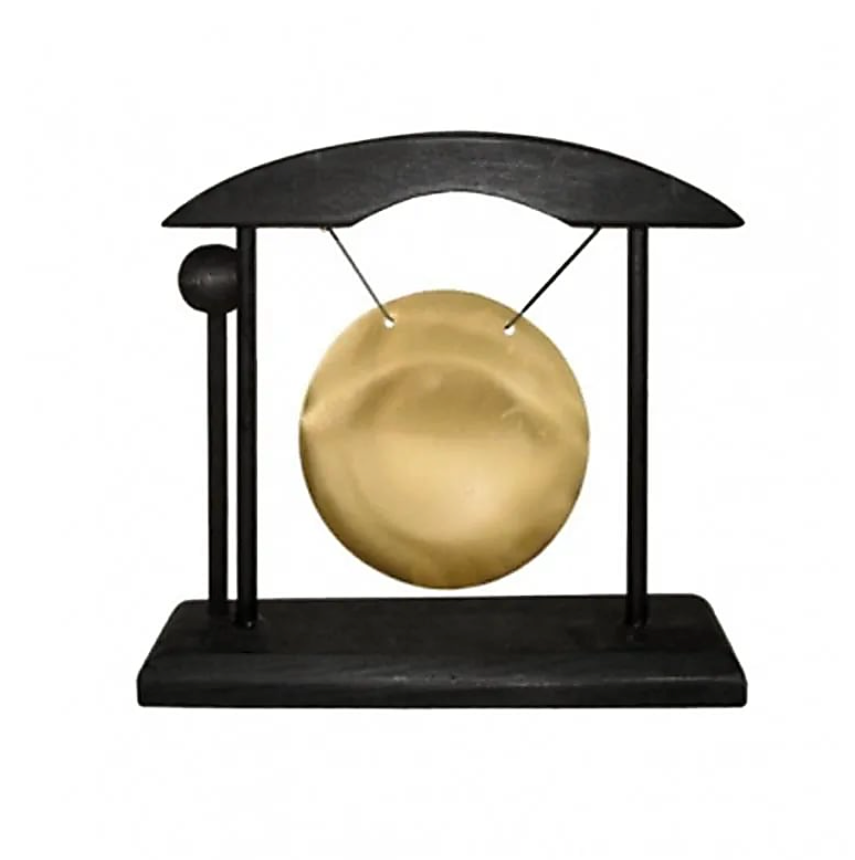 Juego de comedor de madera y metal dorado - Mundo Tibet