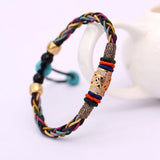 Pulsera Budista de Suerte con 8 Hilos