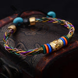 Pulsera Budista de Suerte con 8 Hilos