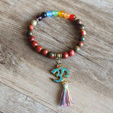 Pulsera 7 Chakras Om