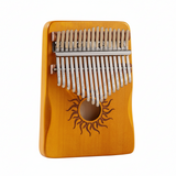 Kalimba de 17 teclas, madera de arce amarillo - Mundo Tibet