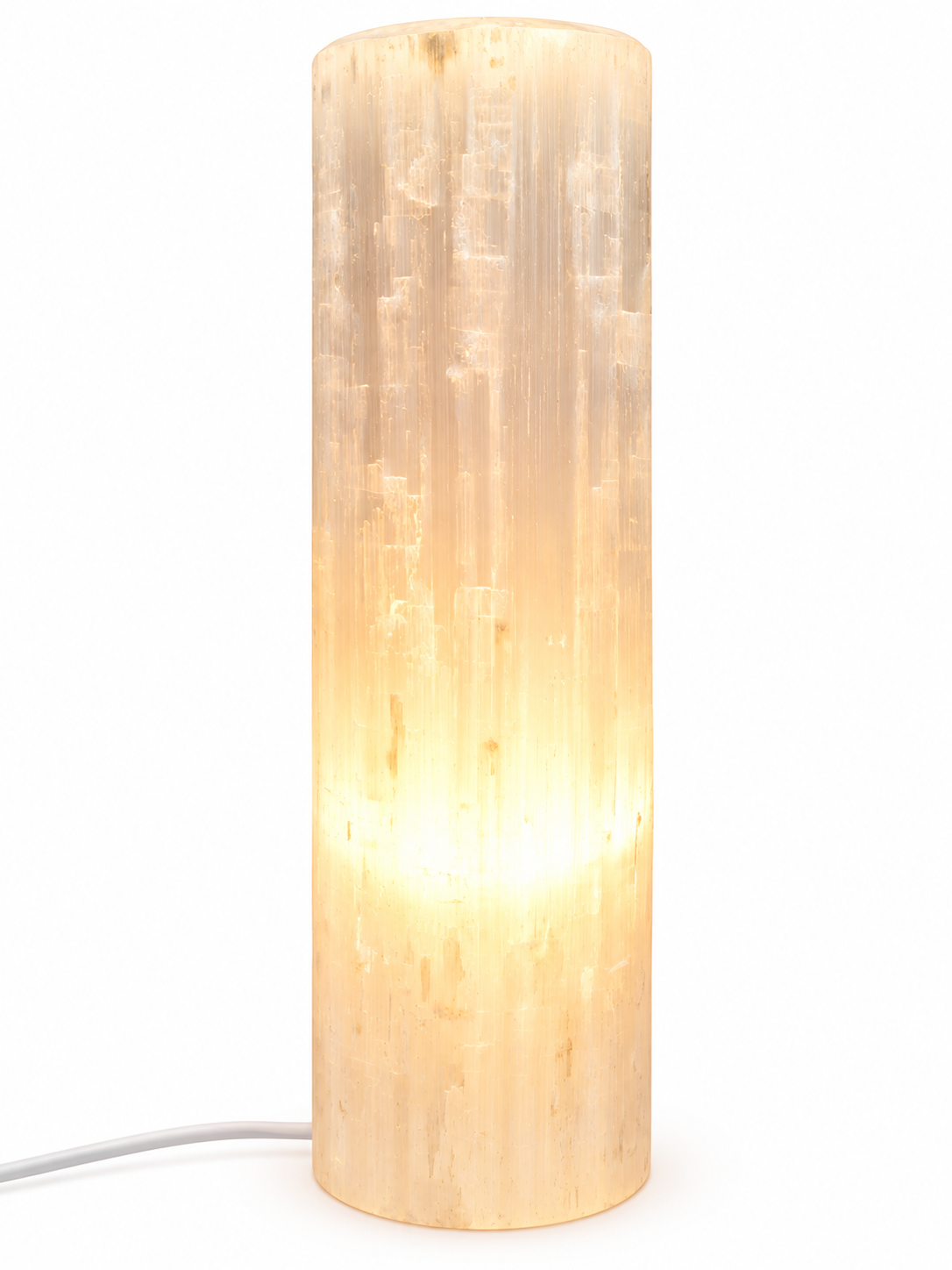 Lampe Sélénite Cylindre - univers tibet