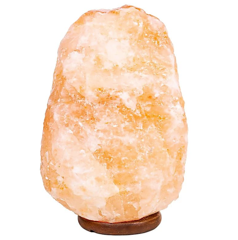 Lámpara de cristal de sal rosa grande - Mundo Tibet