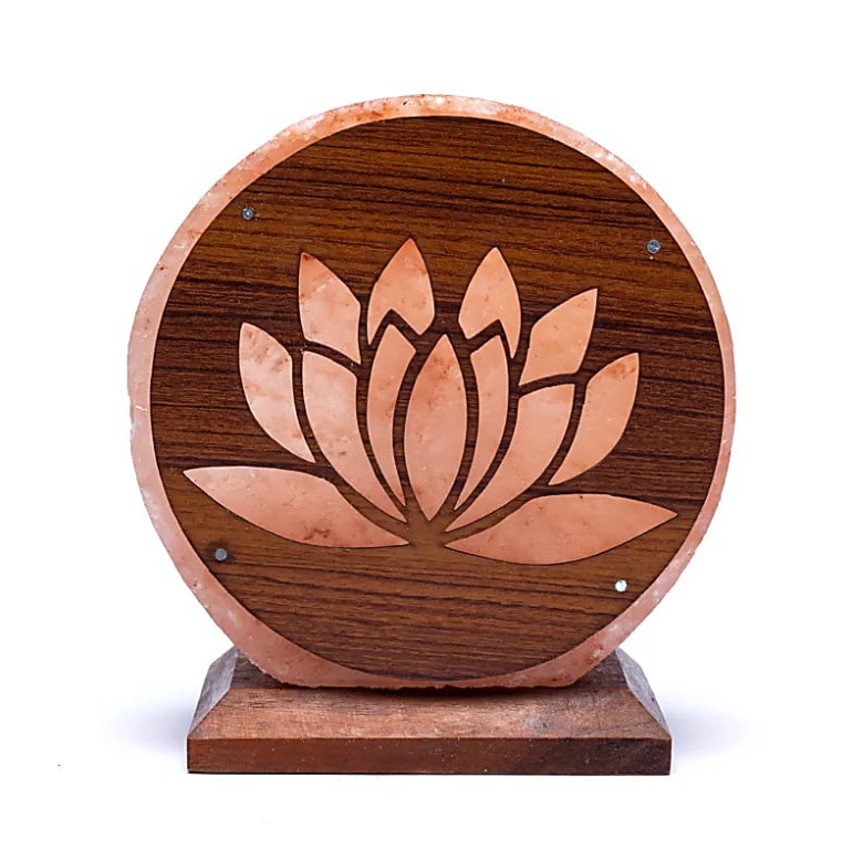 Lámpara de sal de flor de loto - Mundo Tibet
