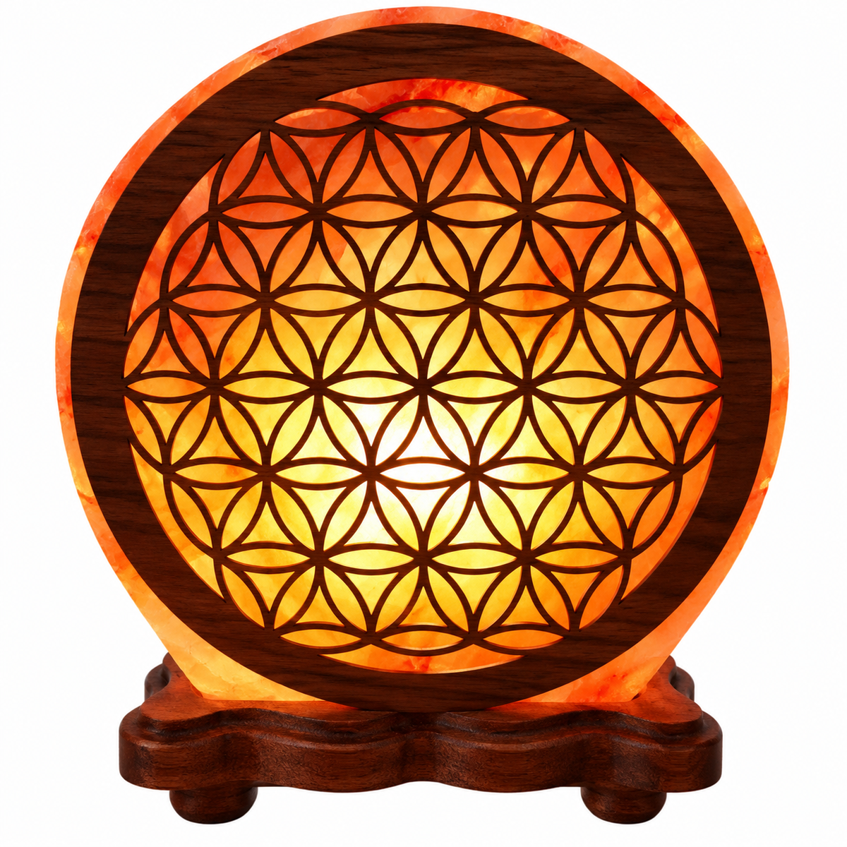 Lampe de Sel Fleur de Vie - 5Kg - univers tibet