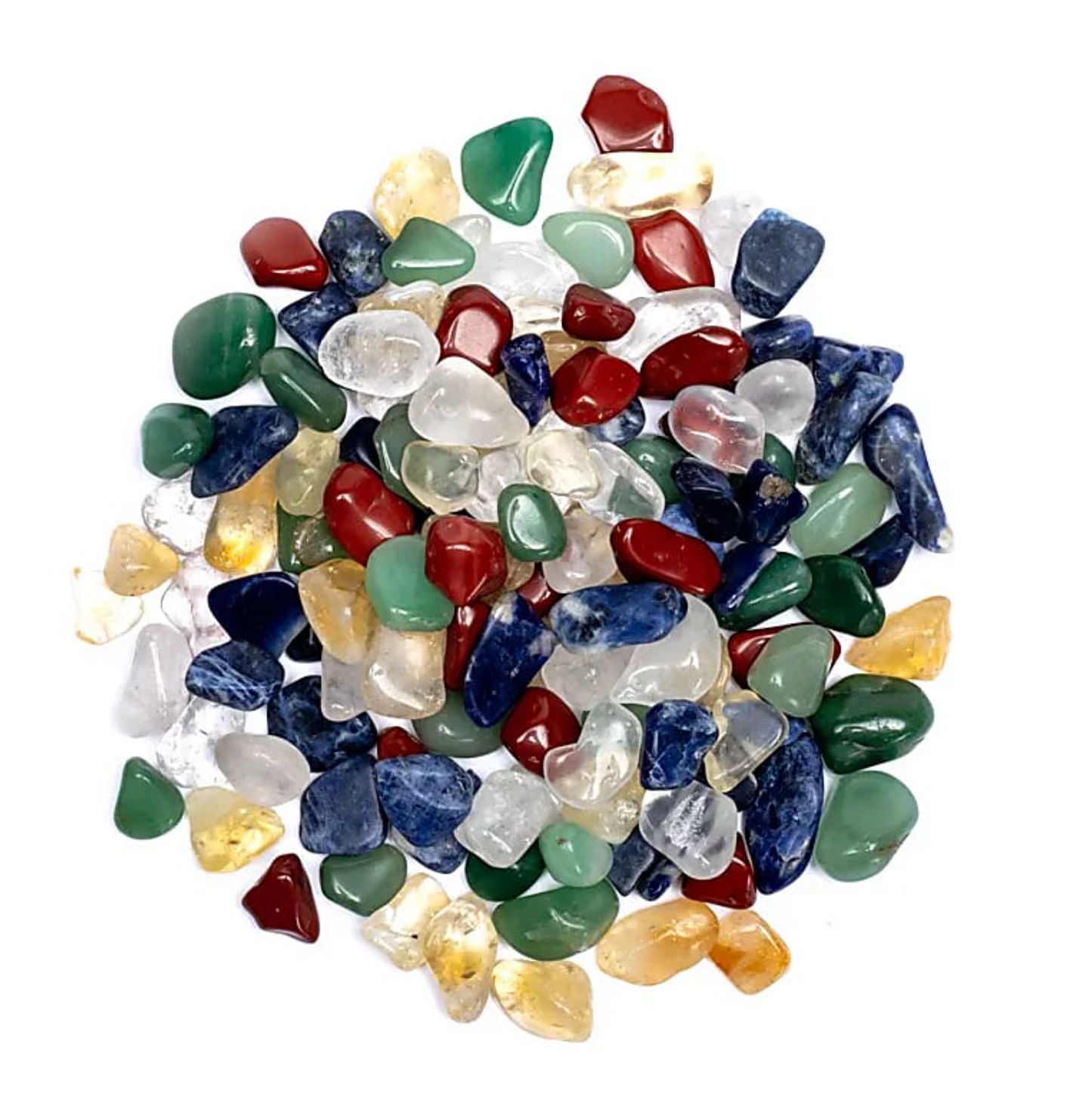 Mezcla de piedras tibetanas pulidas para los 5 Chakras – 500 gr – Mundo Tibet