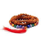 Mála de 108 cuentas de Perlas Chakra Rudraksha - Mundo Tibet