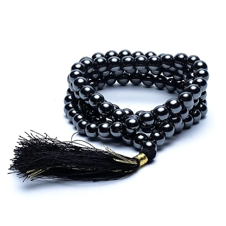 Collares de 108 cuentas de hematita - Mundo Tibet