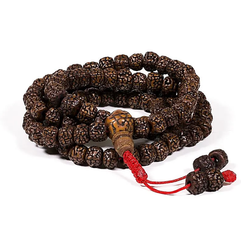 Collares tibetanos de Rudraksha de 108 cuentas - Mundo Tibet