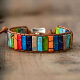 pulsera de 7 chakras, piedras naturales- Mundo Tibet