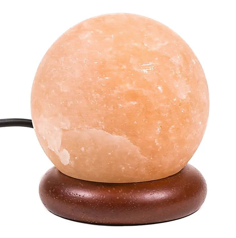 mini lámpara de sal naranja - Mundo Tibet