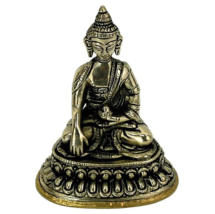 Miniatura de estatua de Buda Akshobya - Mundo Tibet