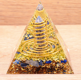 Orgonite Pyramide Générateur – Lapis Lazuli - univers tibet