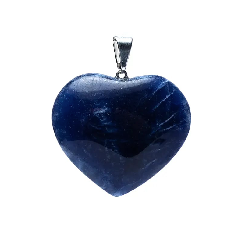 Colgante de Corazón en Sodalita - Mundo Tibet