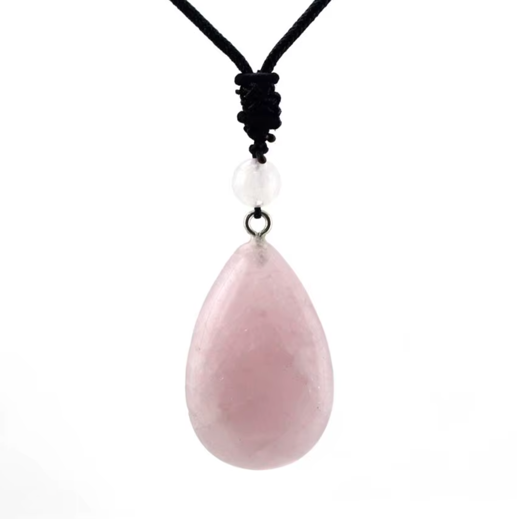 Colgante de cuarzo rosa - Mundo Tibet