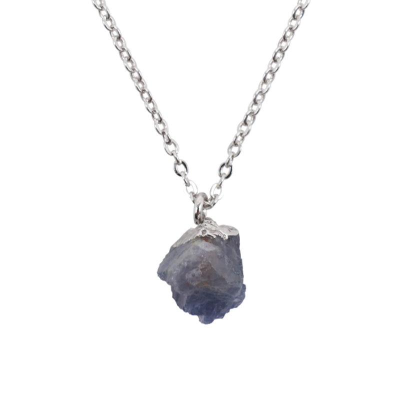 Colgante Sacerdote, zafiro azul, plata 925 - Mundo Tibet