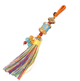 Llave tibetana, llavero con rueda de oración y mantra Vajra - Mundo Tibet