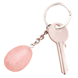 Llave de coche Caresse – Cuarzo rosa A, Gota - Mundo Tibet