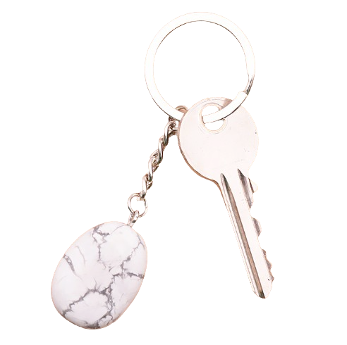 Llave de mano Nivéa – Howlite Blanca A - Mundo Tibet