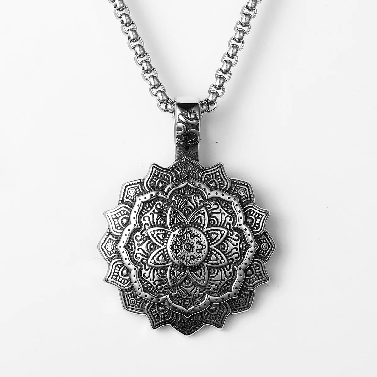 Colgante de mandala, flor de loto - Mundo Tibet