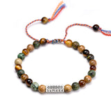 Pulsera tibetana con mantra - Ámbar - Mundo Tibet