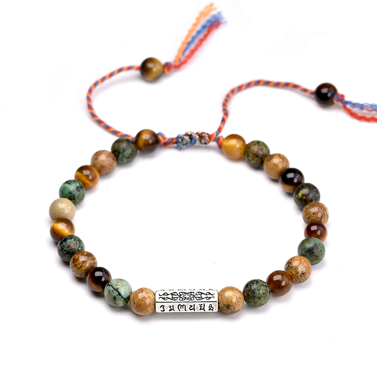 Pulsera tibetana con mantra - Ámbar - Mundo Tibet